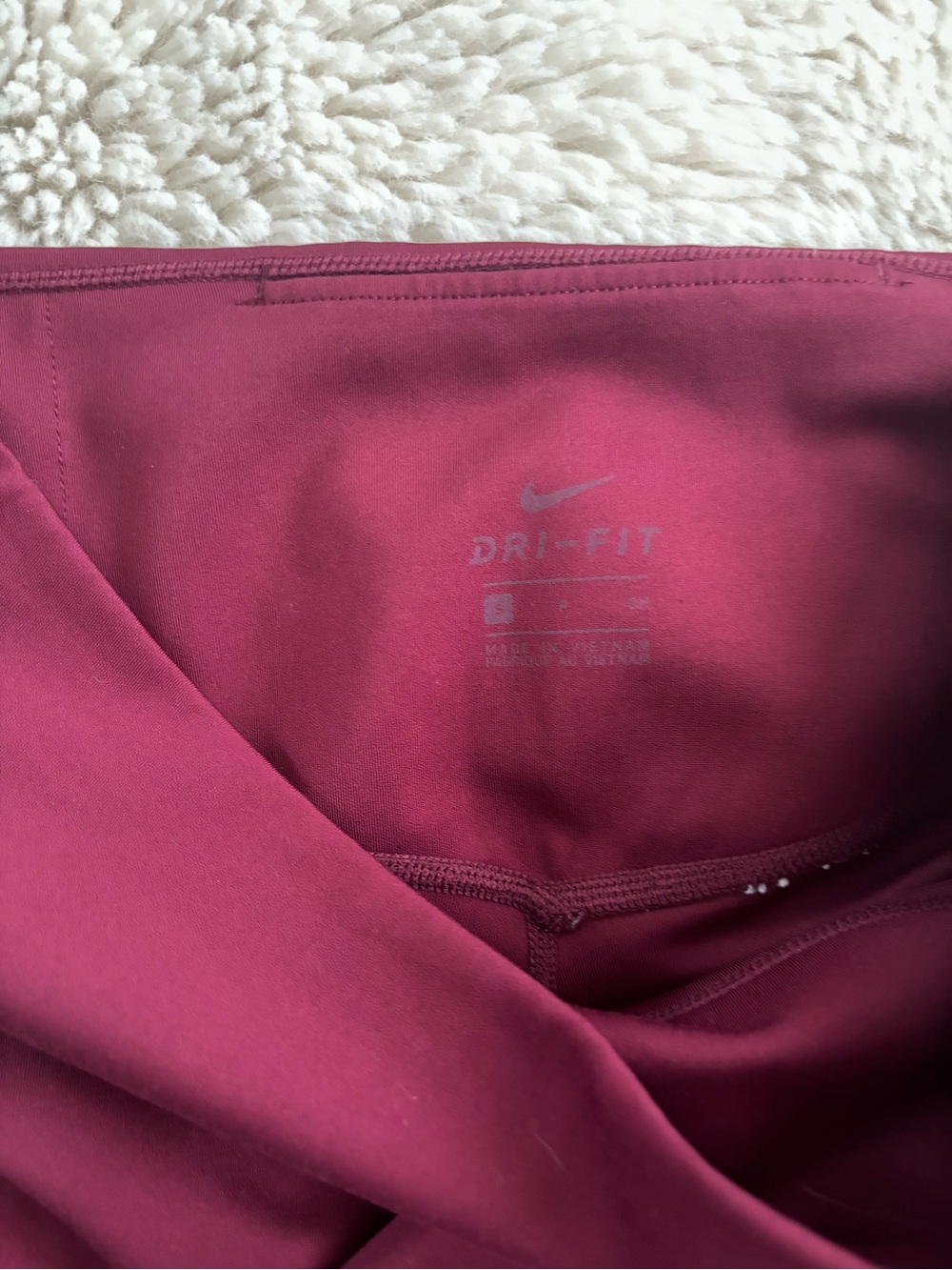 Nike Dri-Fit Burgundy High Rise Full Length Leggings - Picture 5 of 6